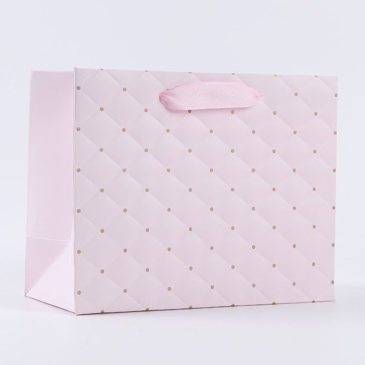 specialty paper embossed ribbon paper bag