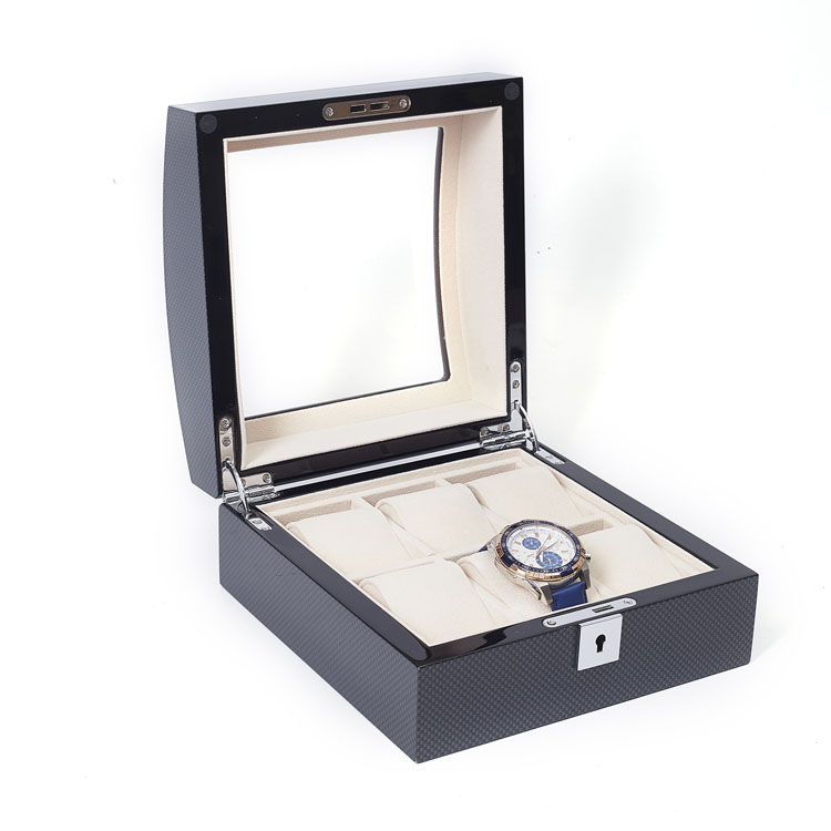 Eco Friendly DIY Woodenes/watch Winder Boxes Wooden Carbon Fiber For Band Watch Box
