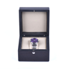 Wooden Box Factory Customized High End Custom Logo Black Safe Lock Watch Packing Box With Key