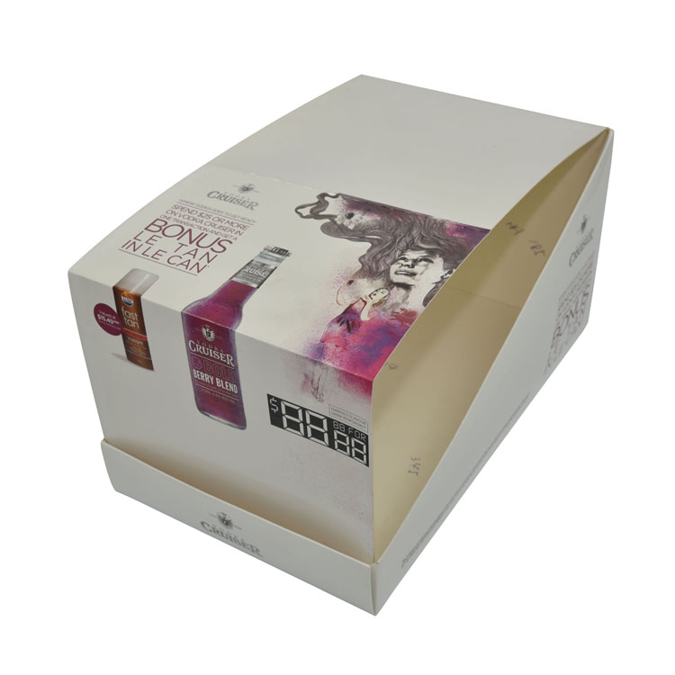 Custom Pdq Cardboard Tabletop Countertop Cosmetic Makeup Lash Product Display Boxes Paper Lipstick Skin Care Eyelash Display Box