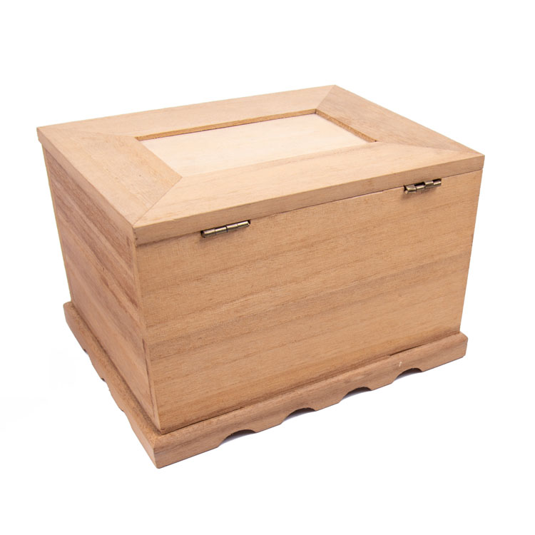 Unfinished Pine Paulownia Wood Gift Packaging Box Balsa Wood Box