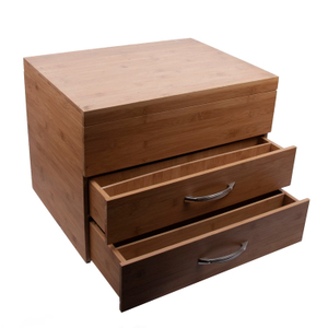 Handmade Lacquer Custom Wooden Bamboo Box with Magnet Lid Bamboo Packaging Box