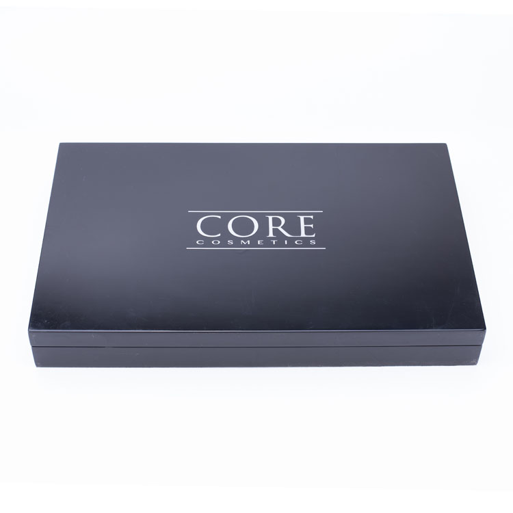 Wooden Makeup Brush Set Luxury Black Piano Box