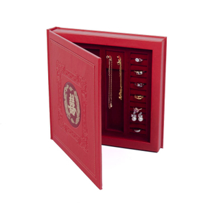 Gemstone Gradient Color Rigid Handle Travel Wedding Jewelry Commemorative Packaging Box
