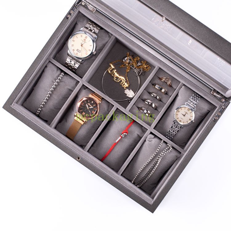 Customized Luxury Wooden Jewelry Storage Box Elegant Rustic Wooden Jewelry Boxes Dark Wood Jewelry Box