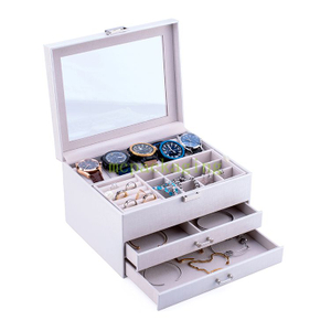 Luxury Custom Logo Large And Small Yellow Green Wooden Set Jewelry Storage Box For Gift