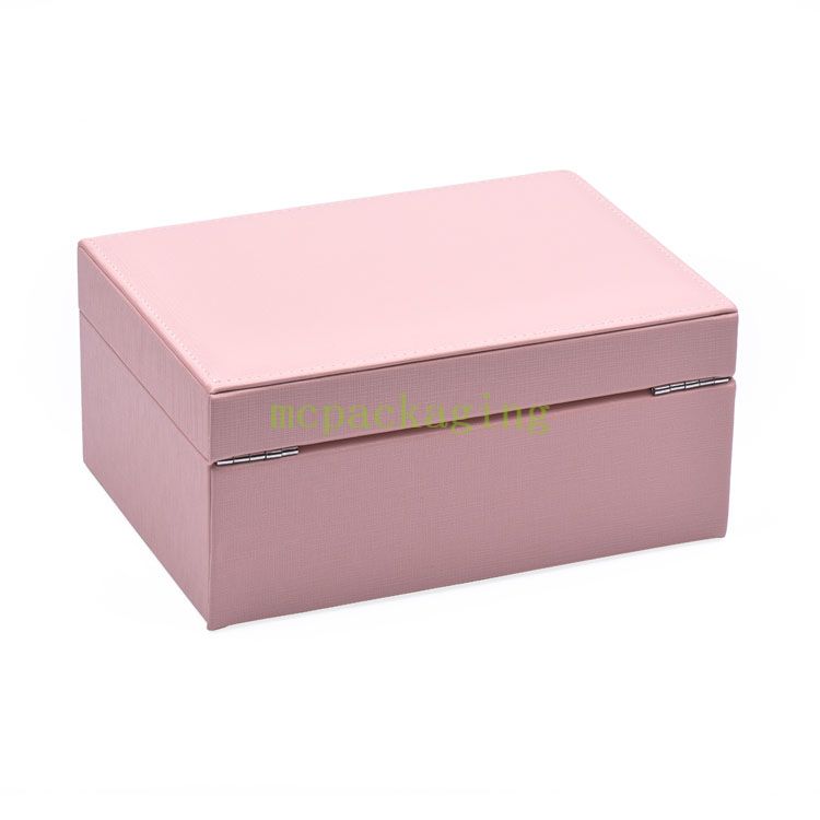 New Luxury Arrival Mini Leather Pu Small Travel Jewelry Box Organizer Women Gifts Custom Logo Jewelry Storage Box with Mirror