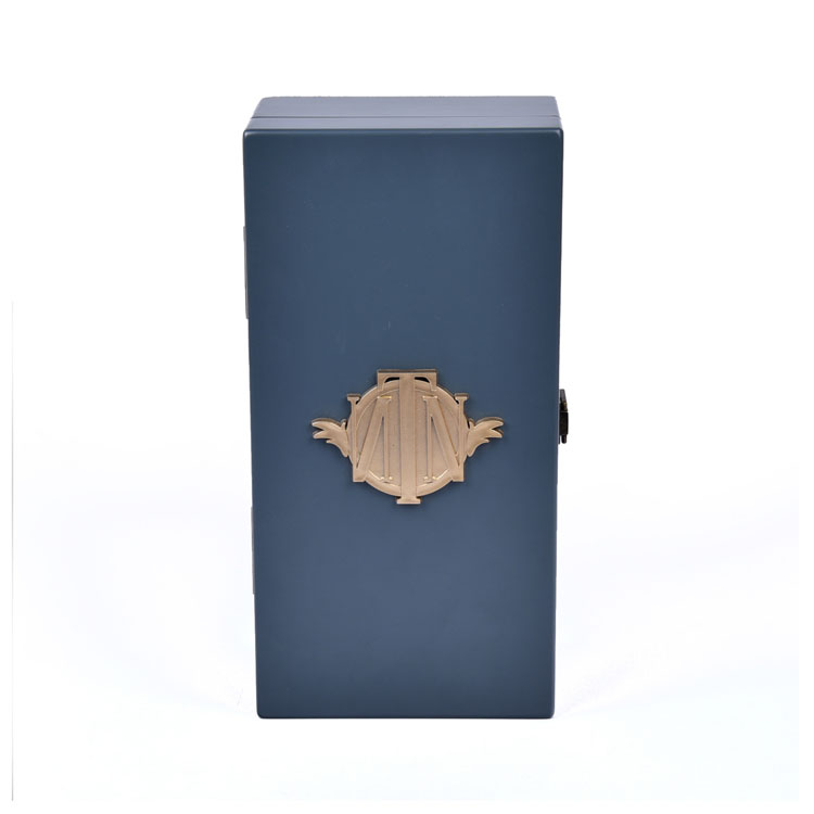 2023 Luxury Customized Logo Lacquer Wooden Single Wine Bottle Packaging Box Wooden Wine Gift Box