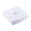 A Classic And Fashionable Oriental Style Collection of White Exquisite Curved Flip-top Paint Perfume Wooden Box Packaging Gift Box Customization