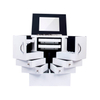 Multifunctional with Mirror And Drawers White Wooden Jewelry Box