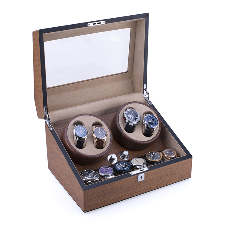 Luxury Automatic Safe Watches Rotate Winder Boxes For Display