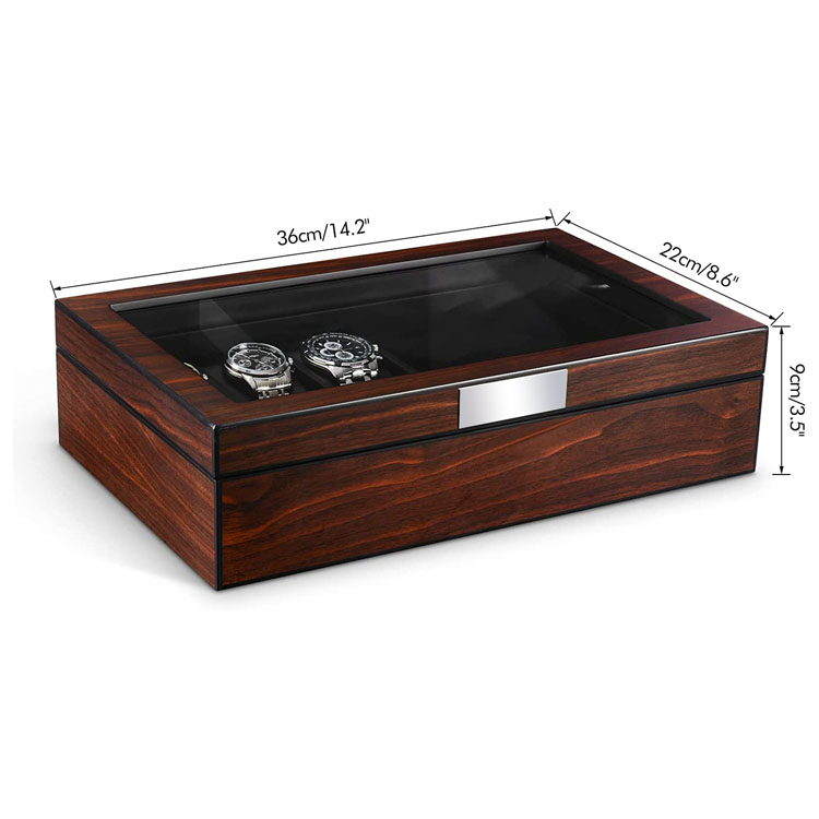 Wood Watch Box India Wooden Watch Box Solid Espresso 12 Slot Wood Watch Box