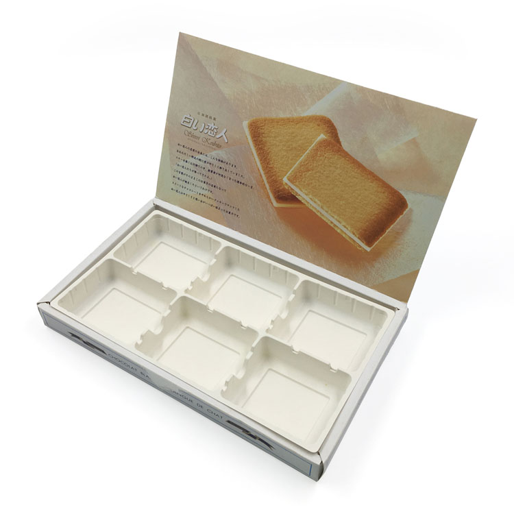 Women's Favour Various Cups Windows Filling Texture Breakfast Pie Japanese Printed Cardboard Packaging Boxes