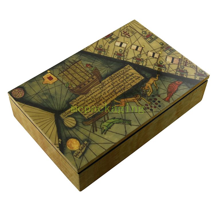KSA Jeddah season Quality Luxury Laser engrave Wooden Chocolate Packaging Box