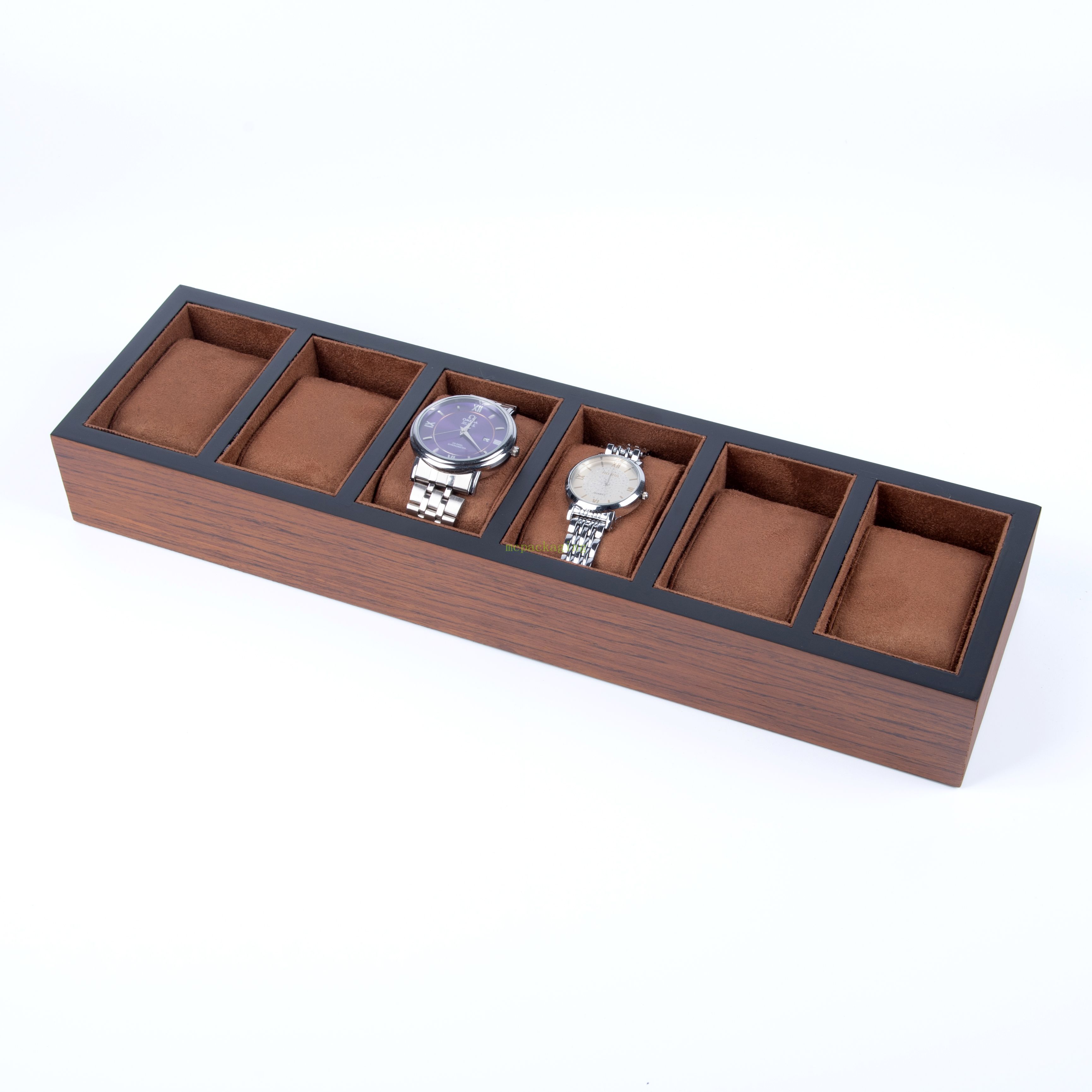 30 Slots Wooden Solid Wood Watch Storage Tray Watch Pillow Organizer Display Tray Showcase