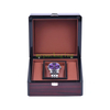 Circle Acrylic Window Display Wood Watch Box