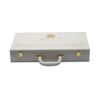 bangle lined mousepad mtg stock jewelri environmentally White PU leather cosmetic gift packaging box