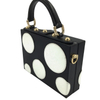 Packing Folding Hotel Bathroom Tissues And Single Metal Black with White PU Leather Small Tote Bag Box