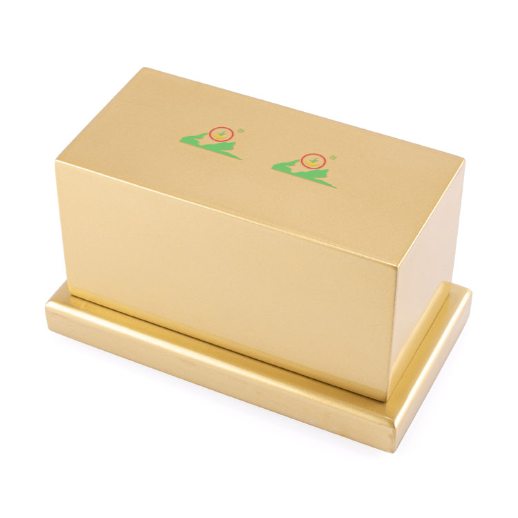 Glossy Golden Luxury Display Perfume Wood Box
