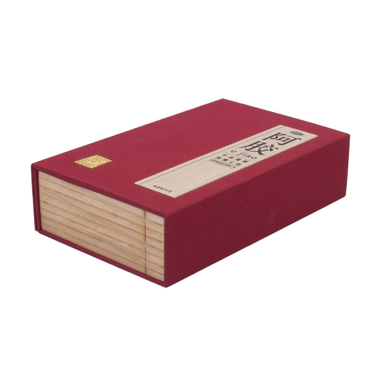 Competitive Price Wine Jewellery Boxes Bulk Gift Set Mirror Red Linen Wrapped Pine Ass Hide Glue Gift Box
