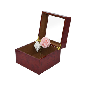 Wood Box Custom Size Acrylic Clear Lid Pine Box Display Packaging Gift Wooden Tea Box