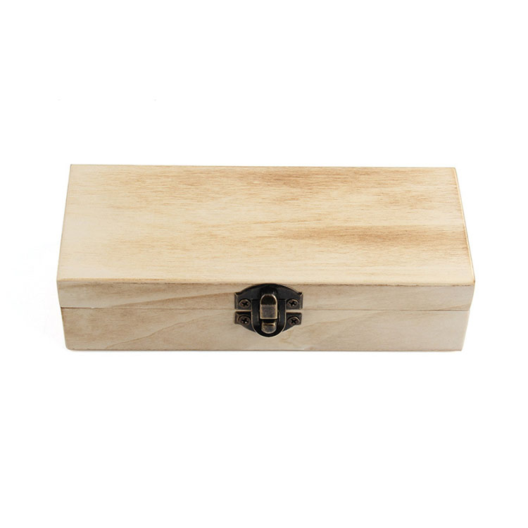 Wooden Gift Hinged With Glass Lid Wood Grain Glasses Cases Set Sunglasses Case Box