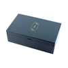 Wooden Box Factory Customized Logo Purple Piano Finishing Multi Compartment Storage And Display Tea Bag Wooden Packaging Box