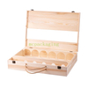 Custom Logo Solid Wood 1 2 4 6 Bottle Wooden Wine Packaging Gift Box In Bulk