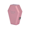 Silver Double Column Hinge Japanese Lock Pink PU Leather Interior Creative Hexagonal Coffin-shaped Perfume Wooden Box Packaging Custom Made