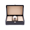 Classic High-end Black Watch Box with Silver Lock