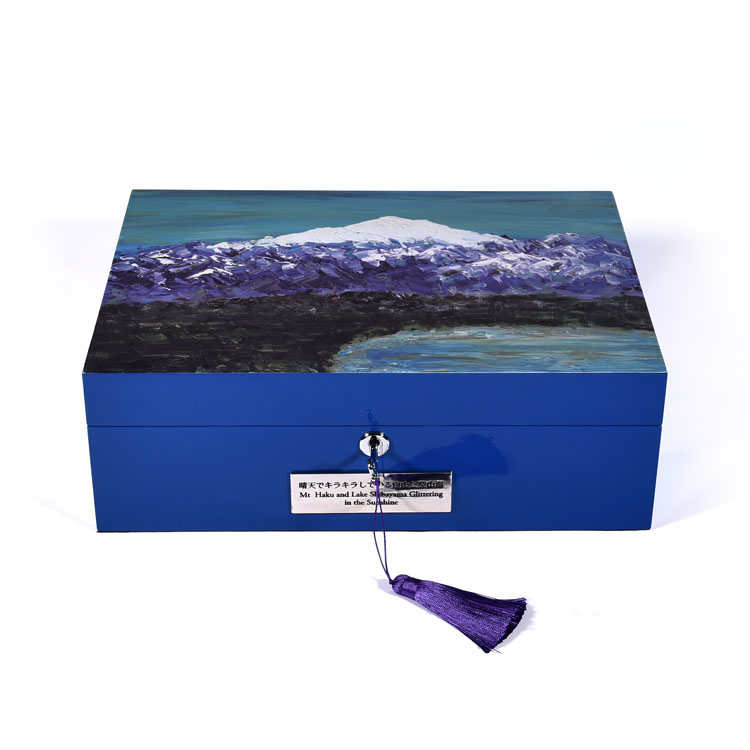 Upmarket Famous Brand Piano Painting Jewelry Wood Box