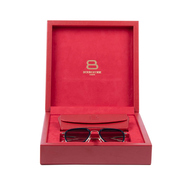 Newly Design Leather Sunglasses Set Gift Box