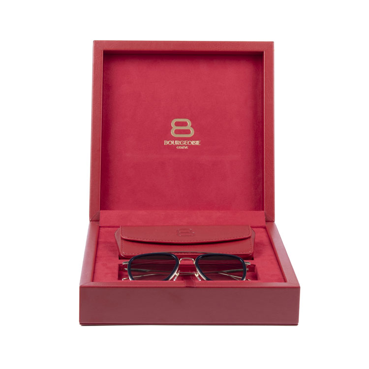 Newly Design Leather Sunglasses Set Gift Box