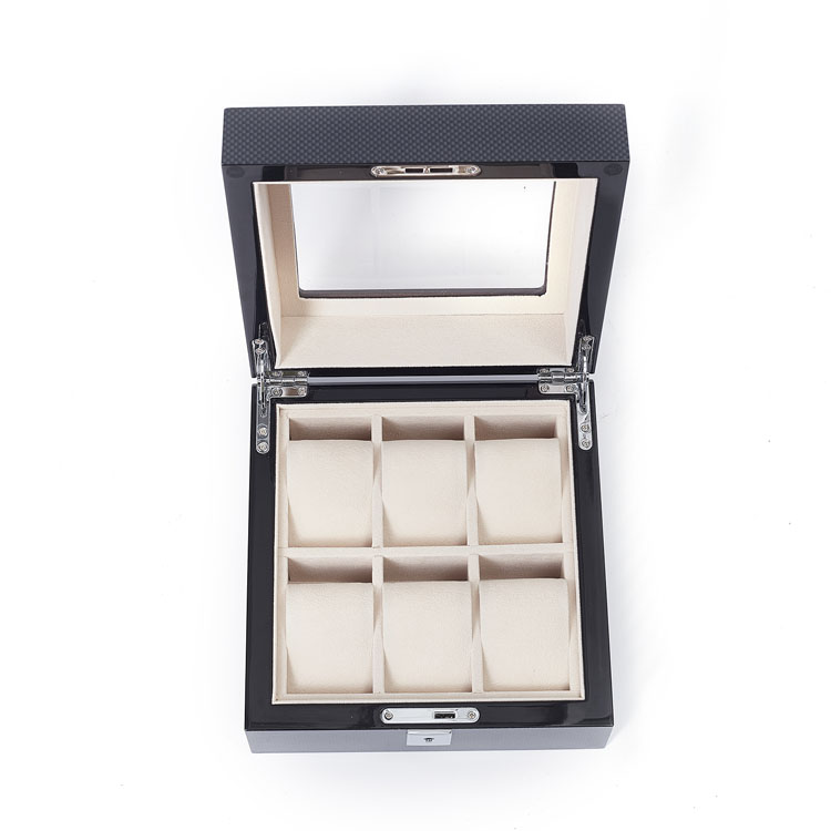 Eco Friendly DIY Woodenes/watch Winder Boxes Wooden Carbon Fiber For Band Watch Box
