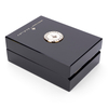 Noble And Elegant Black High Glossy Piano Lacquer Wooden Wooden Design 50ml Luxury Custom Gifts Perfume Package Box