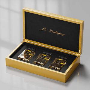 Luxury Glossy paint varnishing design wooden box like perfume box accept custom logo luxury perfume bottles with box packaging