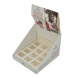 Custom Pdq Cardboard Tabletop Countertop Cosmetic Makeup Lash Product Display Boxes Paper Lipstick Skin Care Eyelash Display Box