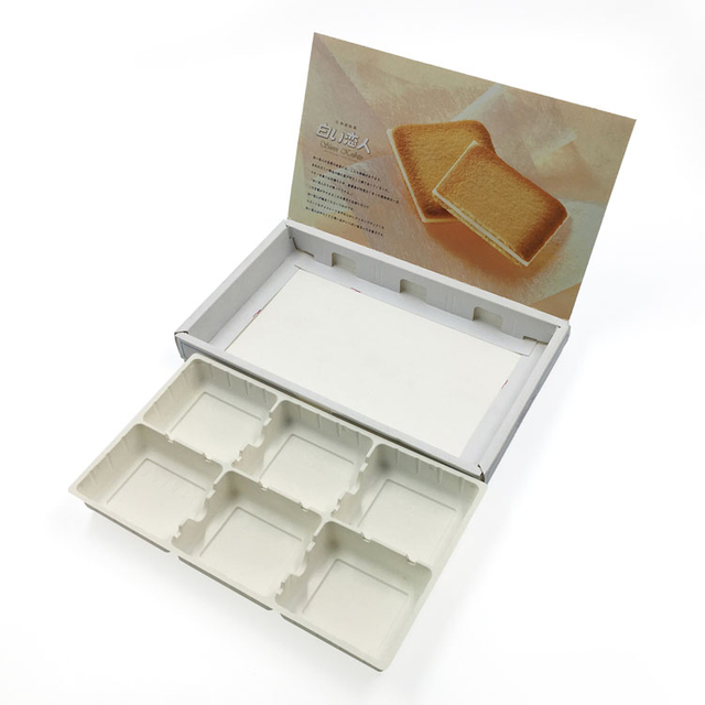 Women's Favour Various Cups Windows Filling Texture Breakfast Pie Japanese Printed Cardboard Packaging Boxes
