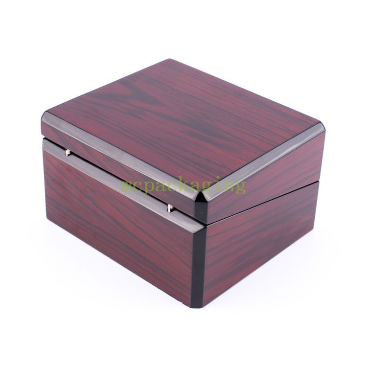 Circle Acrylic Window Display Wood Watch Box