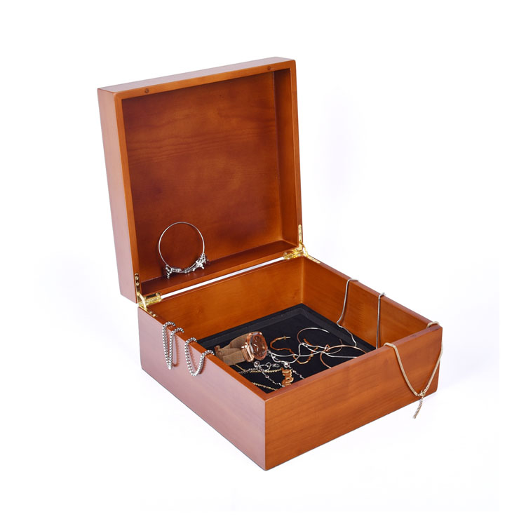 Oak Hinged Matt Logo Engraved Wooden Gift Box