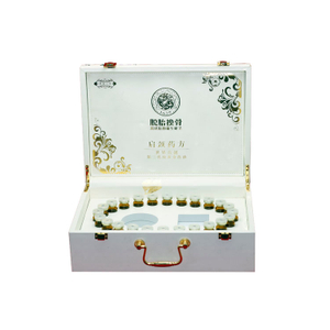 Organize Personalized Outdoor Multipurpose Collapsible White PU Leather Cosmetic Essential Oil Gift Packaging Box