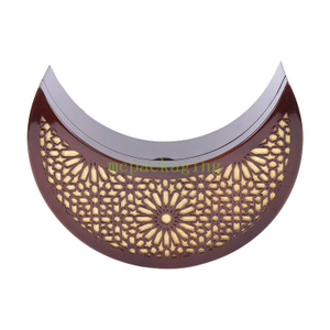 KSA Jeddah Season Moon Shape Wood Chocolate Dates Gft Box Display In Dubai