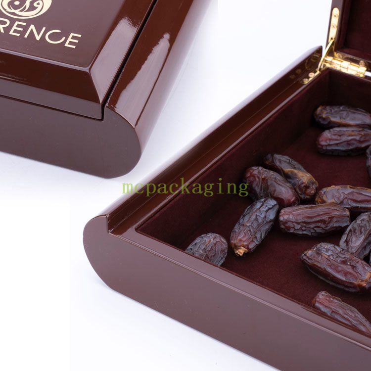 KSA Riyadh Season Wood Box for Wedding Chocolate Wood Dates Box Pattern Toast Box Ramadan