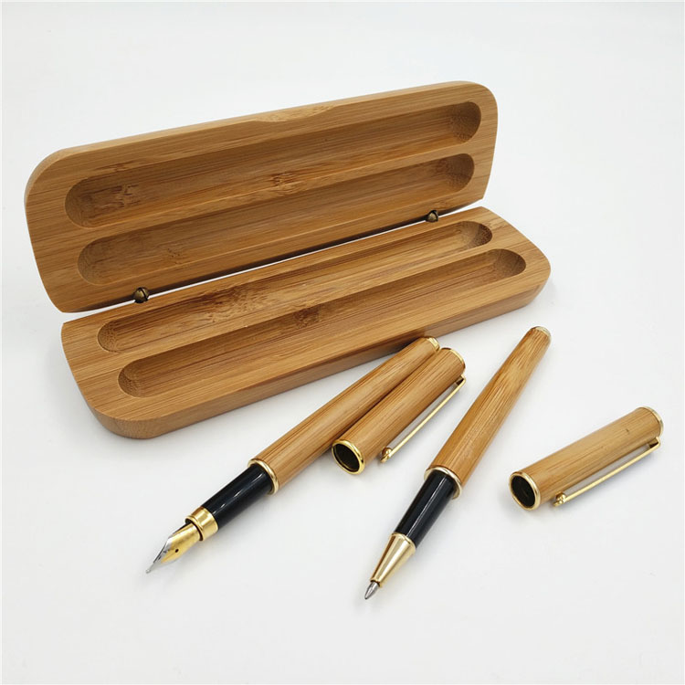 Wood Water Bottle Diary Gift Boxes High Quality Wine Box Unfinished Bamboo Pen