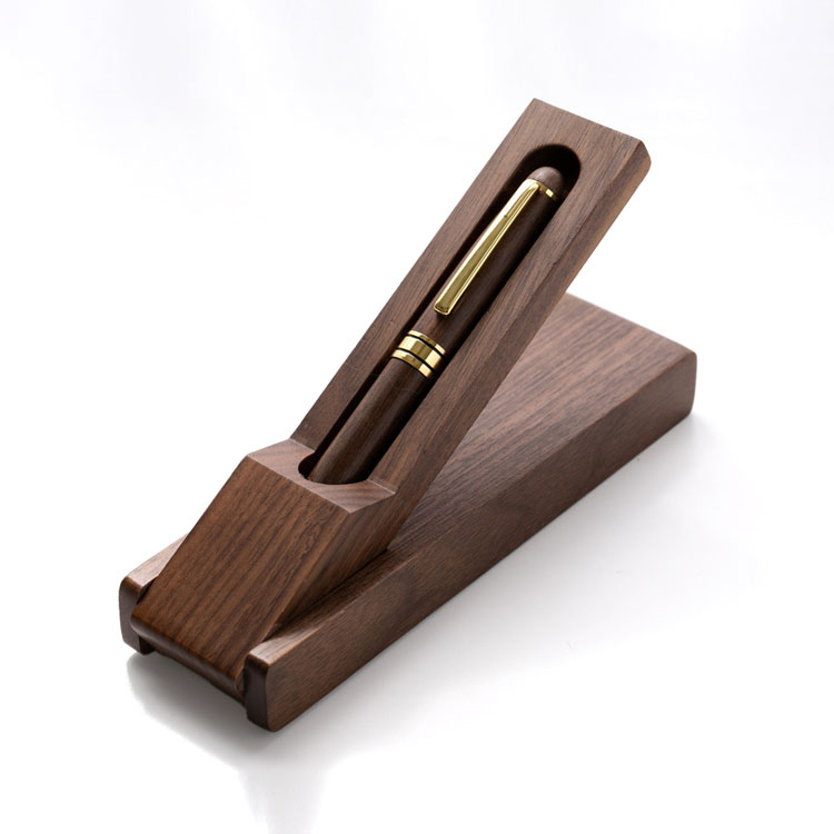 Organizer Luxury Wood Ballpoint Pens with Gift Wooden Pen Box Holder