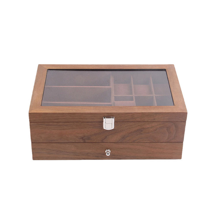 Wood Champagne Cocktail Glasses Wooden Sunglasses Case Box