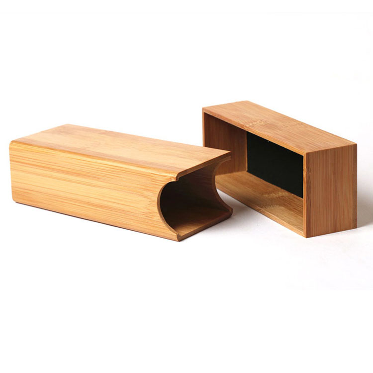 High End Custom Logo Luxury Sunglasses Packaging Box For Gift Red PU Leather Glasses Wooden Case