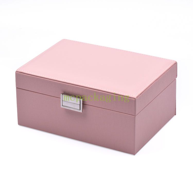 New Luxury Arrival Mini Leather Pu Small Travel Jewelry Box Organizer Women Gifts Custom Logo Jewelry Storage Box with Mirror