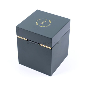 Empty Tall Round Cylinder White Matte Black Double Lid Airtight Metal Coffee Box Tea Tins
