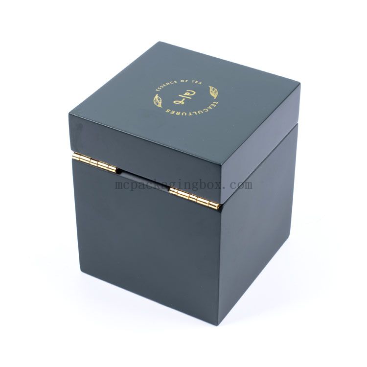 Empty Tall Round Cylinder White Matte Black Double Lid Airtight Metal Coffee Box Tea Tins